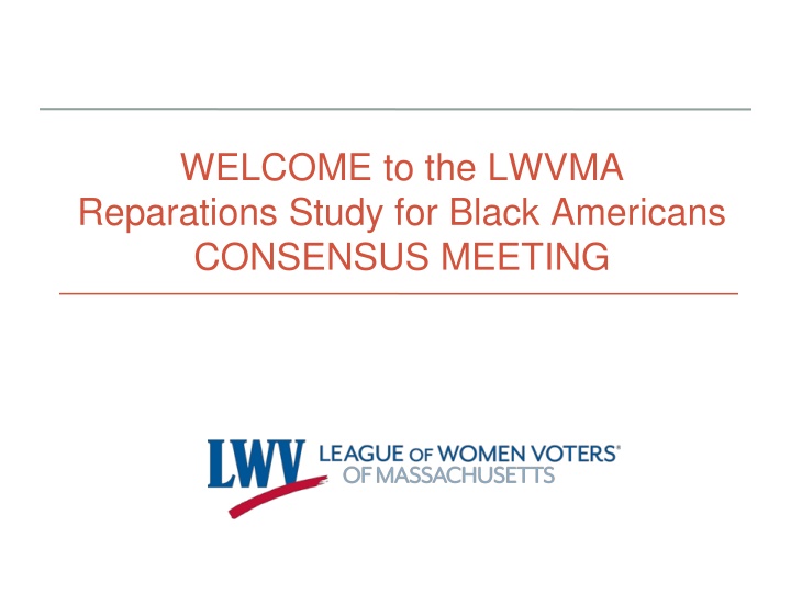 welcome to the lwvma reparations study for black n.w