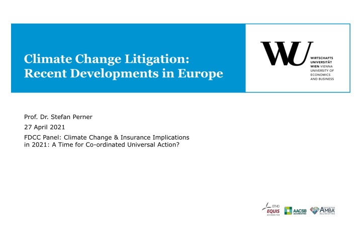 climate change litigation recent developments n.w