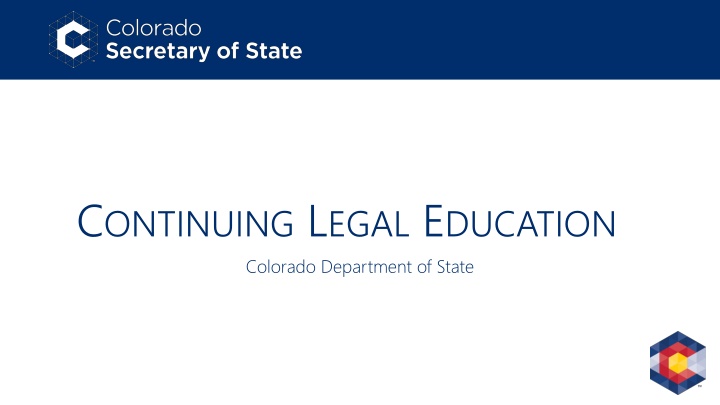 c ontinuing l egal e ducation colorado department n.w