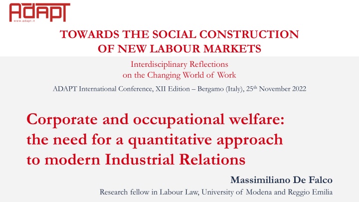 towards the social construction of new labour n.w