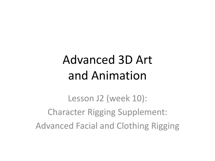 advanced 3d art and animation n.w