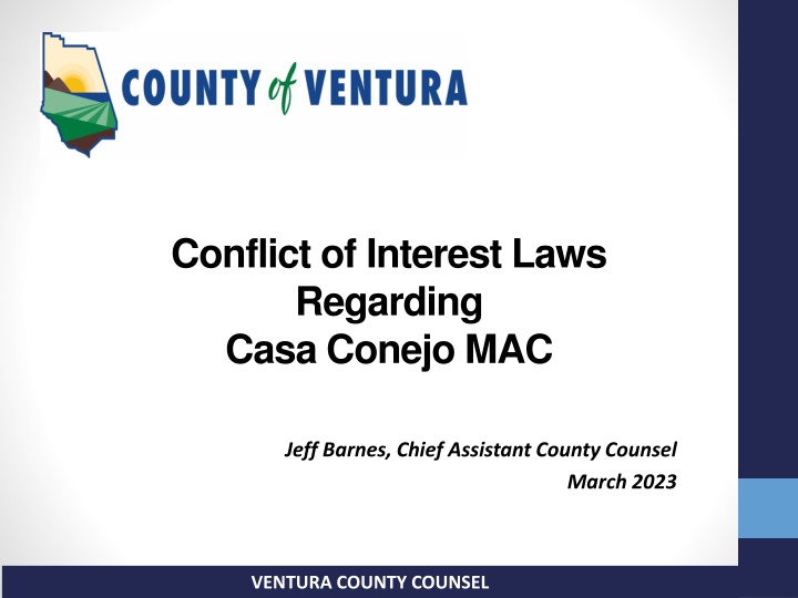 conflict of interest laws regarding casa conejo n.w