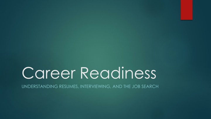 career readiness understanding resumes n.w