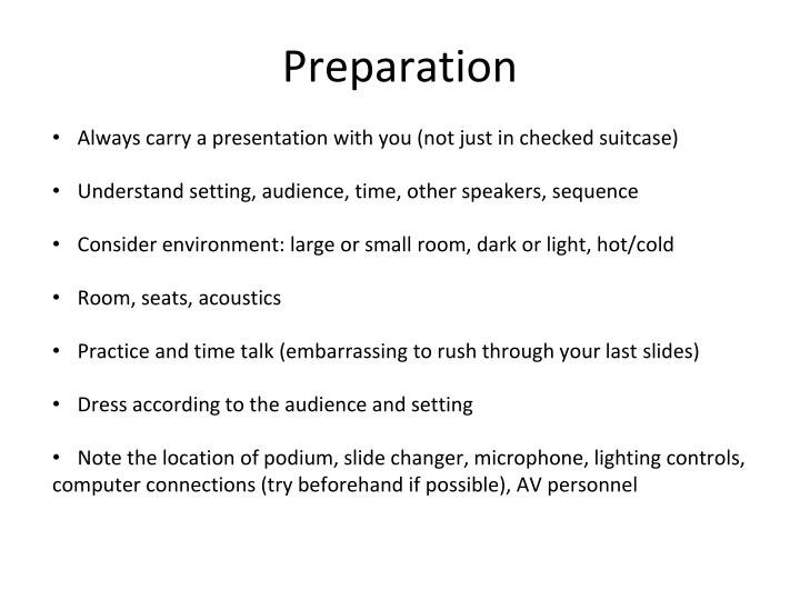 preparation n.w