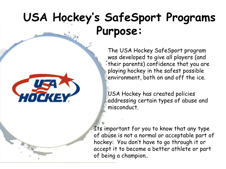 usa hockey s safesport programs purpose n.w
