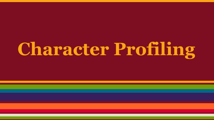 character profiling n.w