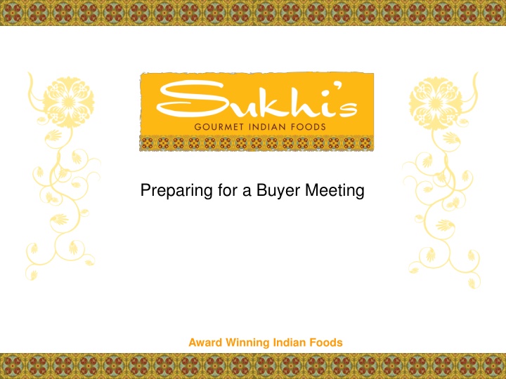 preparing for a buyer meeting n.w