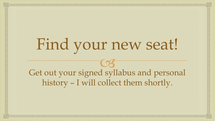 find your new seat n.w