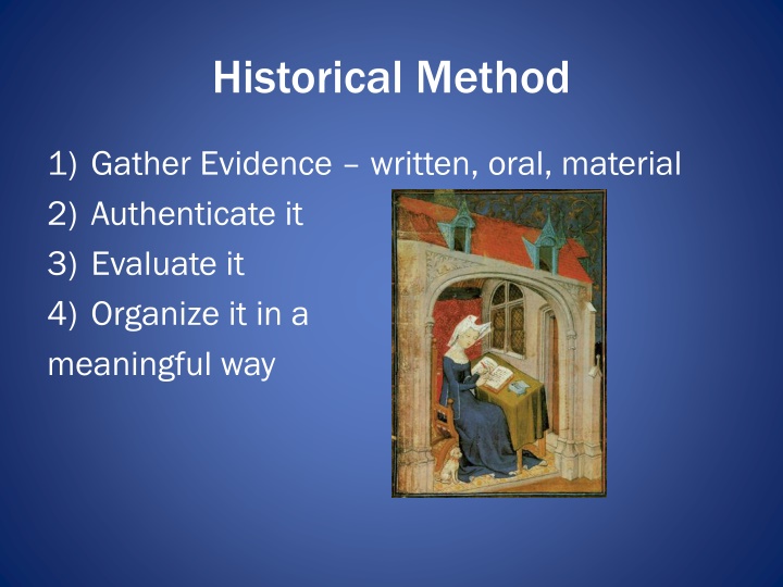 historical method n.w