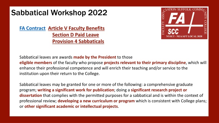 sabbatical workshop 2022 n.w