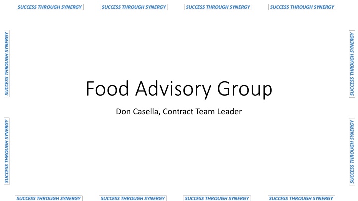 food advisory group n.w