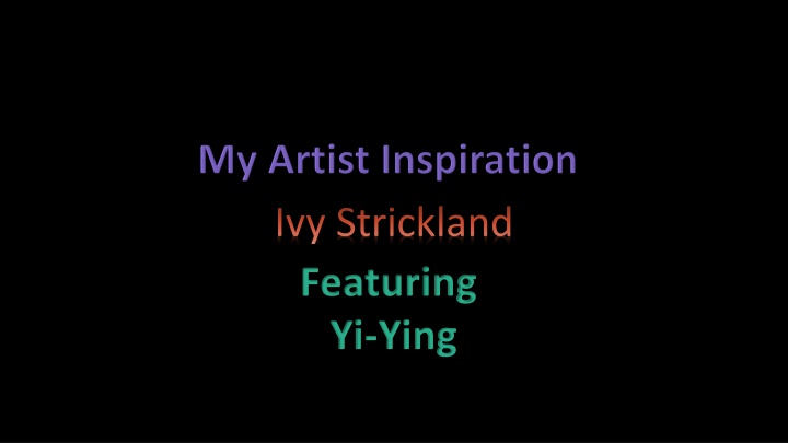 ivy strickland featuring yi ying n.w