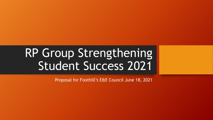 rp group strengthening student success 2021 n.w