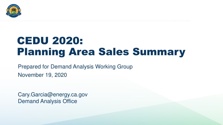 cedu 2020 planning area sales summary n.w
