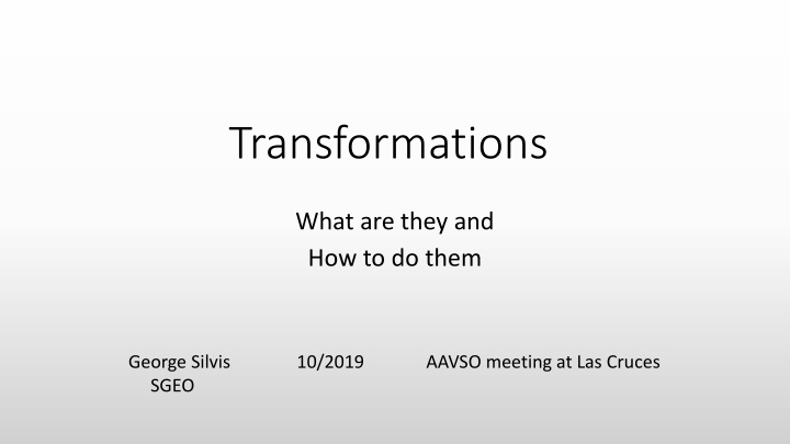 transformations n.w