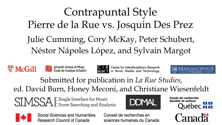 contrapuntal style pierre de la rue vs josquin n.w