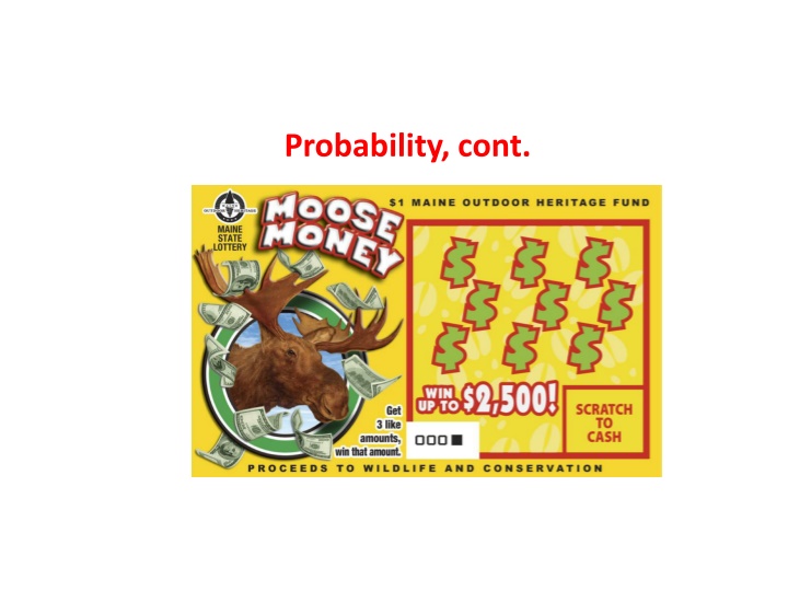 probability cont n.w