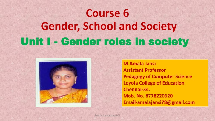 Gender Roles in Society: Understanding Sex and Gender