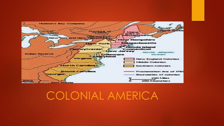 colonial america n.w