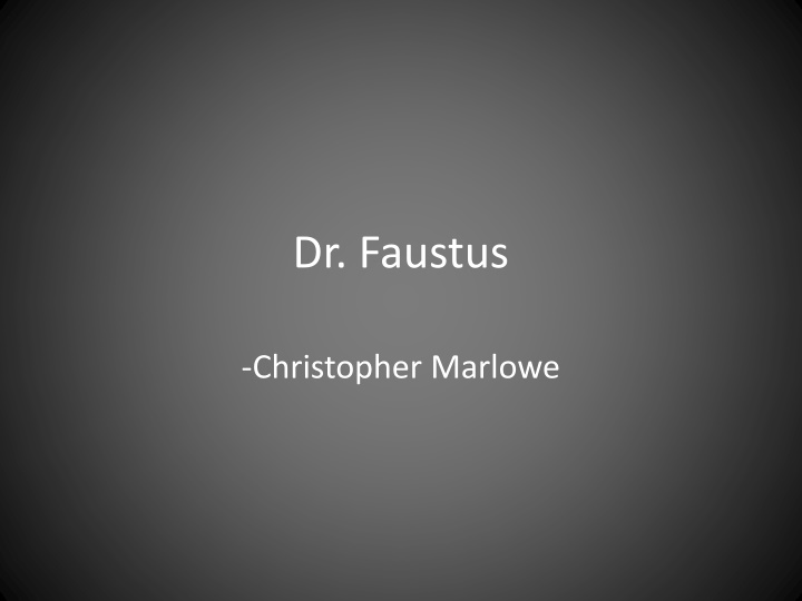 dr faustus n.w
