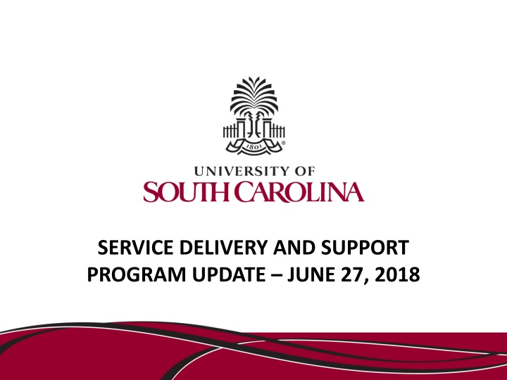 service delivery and support program update june n.w