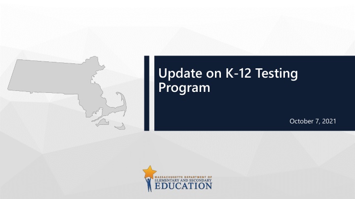 update on k 12 testing program n.w