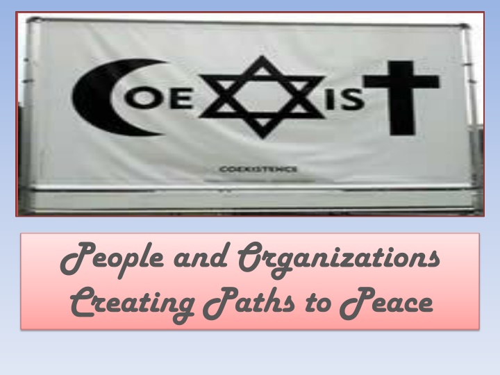people and organizations creating paths to peace n.w