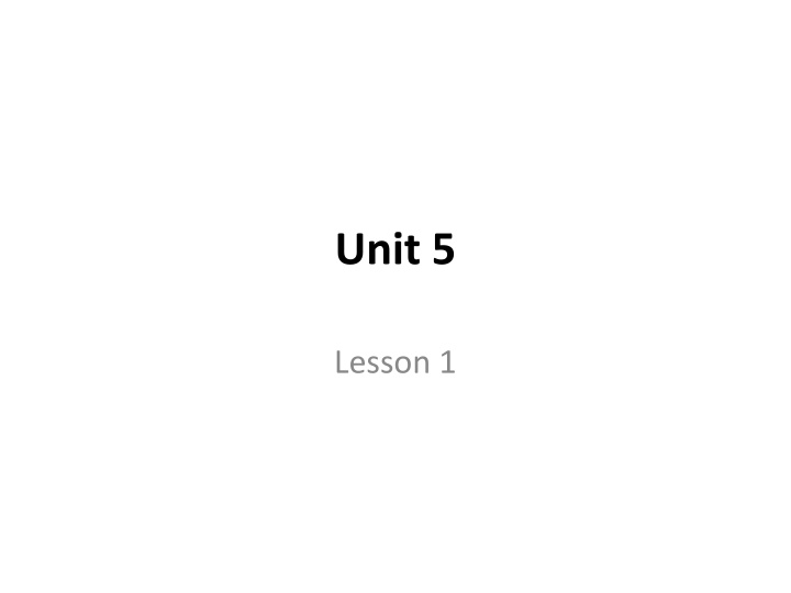 unit 5 n.w