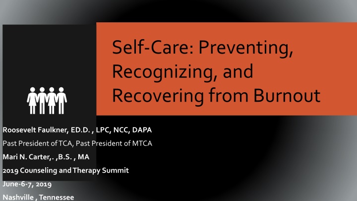 self care preventing recognizing and recovering n.w