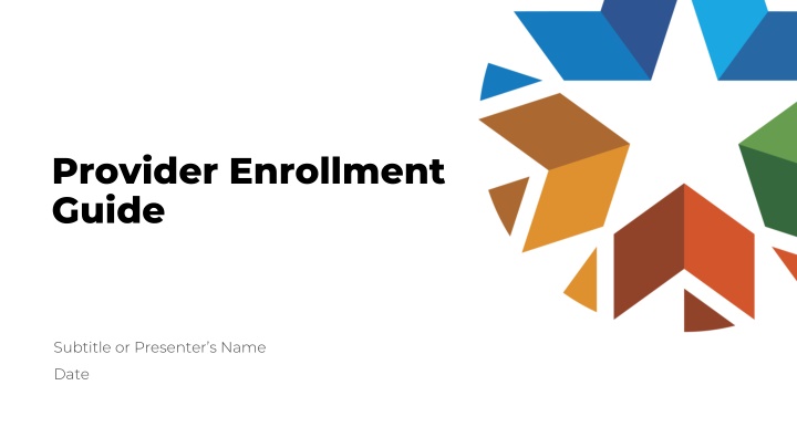 provider enrollment guide n.w