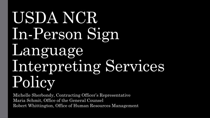 usda ncr in person sign language interpreting n.w