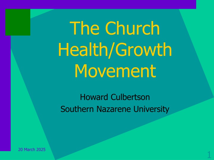 the church health growth movement n.w