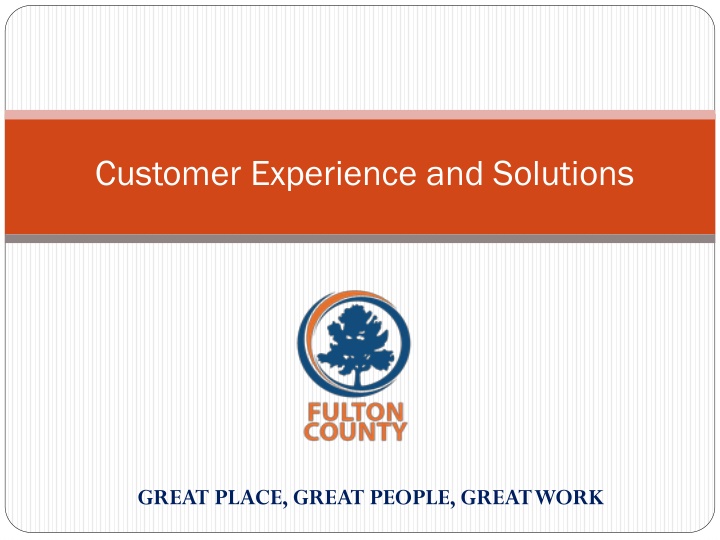 customer experience and solutions n.w