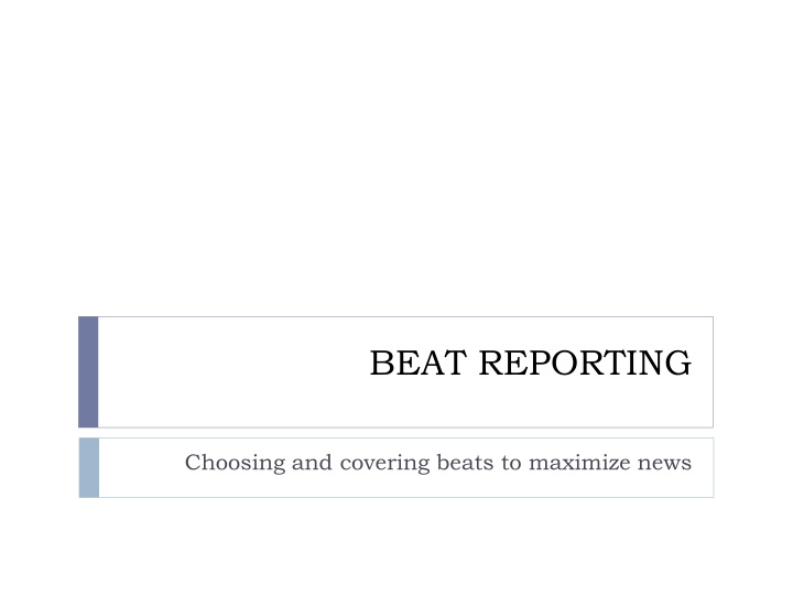 beat reporting n.w