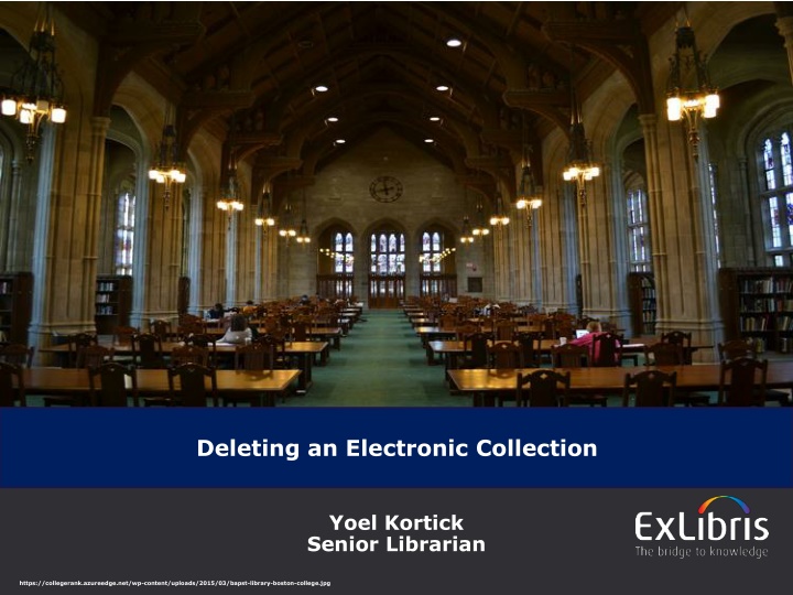 deleting an electronic collection n.w