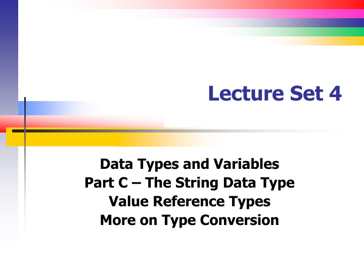 lecture set 4 n.w