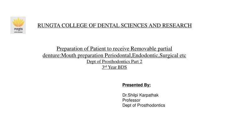 rungta college of dental sciences and research n.w