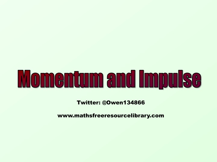 momentum and impulse n.w