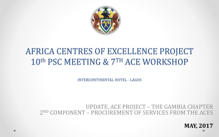 africa centres of excellence project n.w