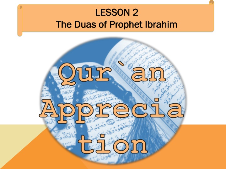 lesson 2 lesson 2 duas of prophet ibrahim n.w