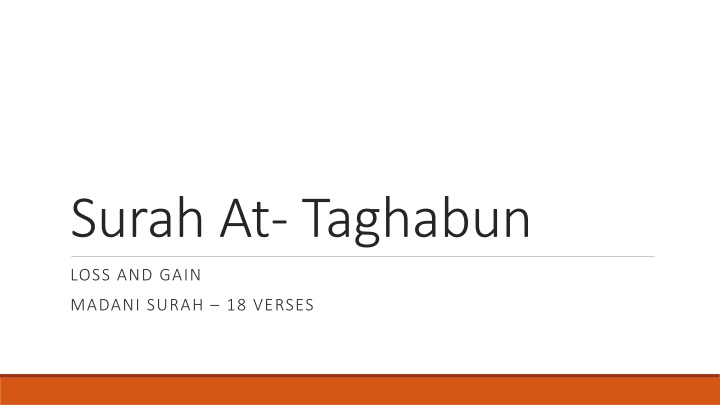 surah at taghabun n.w