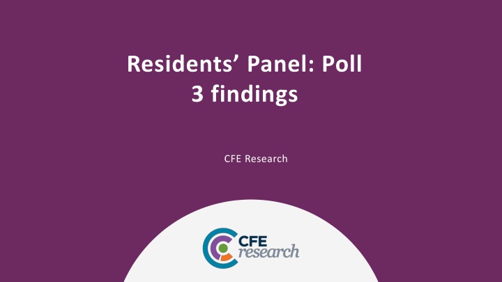 residents panel poll 3 findings n.w