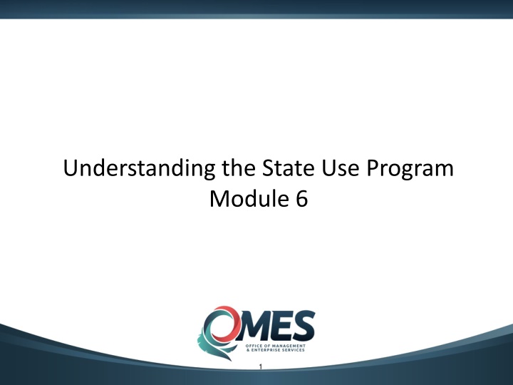 understanding the state use program module 6 n.w