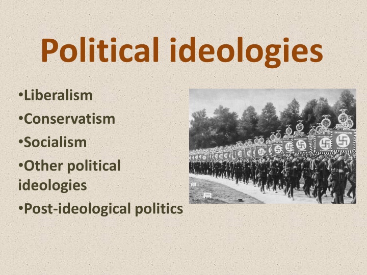political ideologies n.w