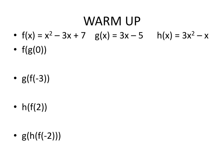 warm up n.w