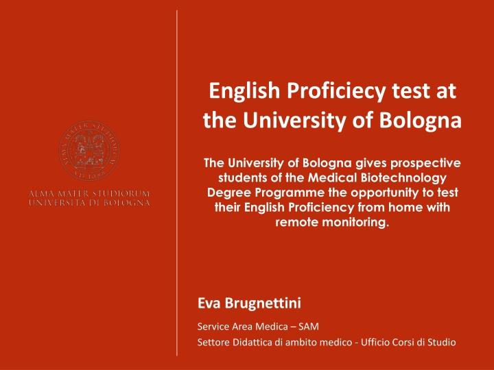 english proficiecy test at the university n.w
