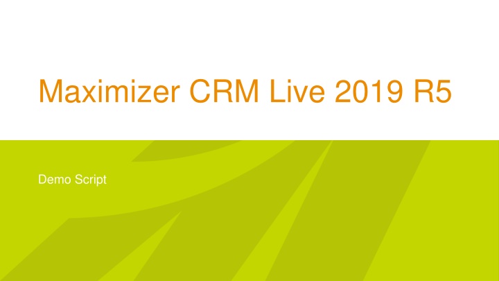 maximizer crm live 2019 r5 n.w