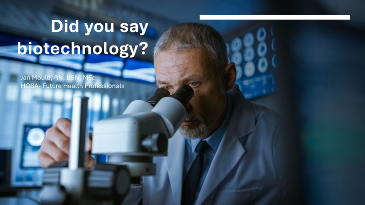 did you say biotechnology n.w