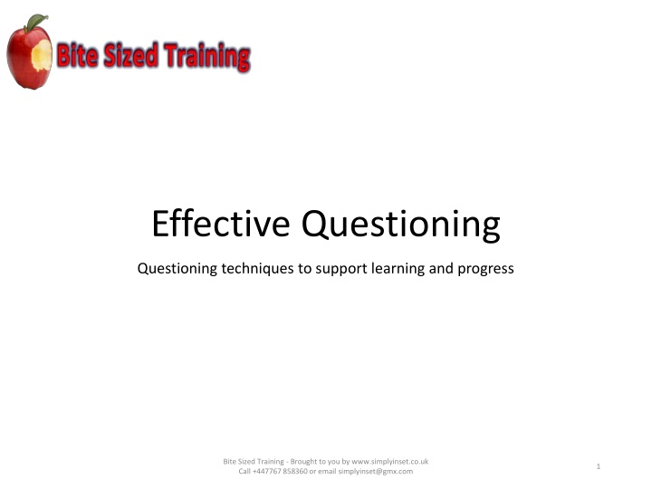 effective questioning n.w