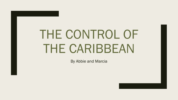 the control of the caribbean n.w